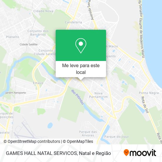 GAMES HALL NATAL SERVICOS mapa