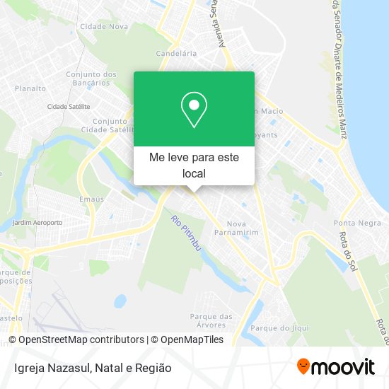 Igreja Nazasul mapa