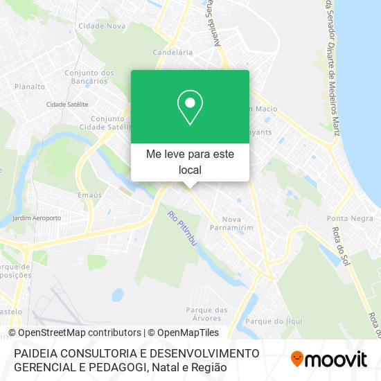 PAIDEIA CONSULTORIA E DESENVOLVIMENTO GERENCIAL E PEDAGOGI mapa