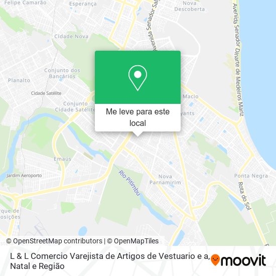 L & L Comercio Varejista de Artigos de Vestuario e a mapa