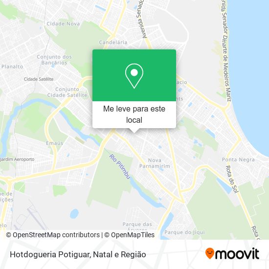 Hotdogueria Potiguar mapa