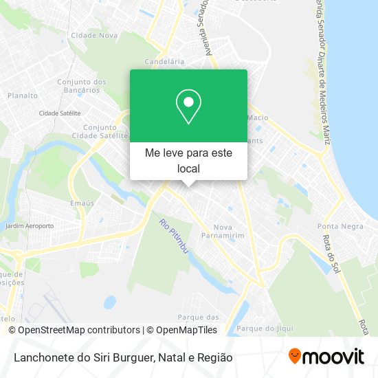 Lanchonete do Siri Burguer mapa