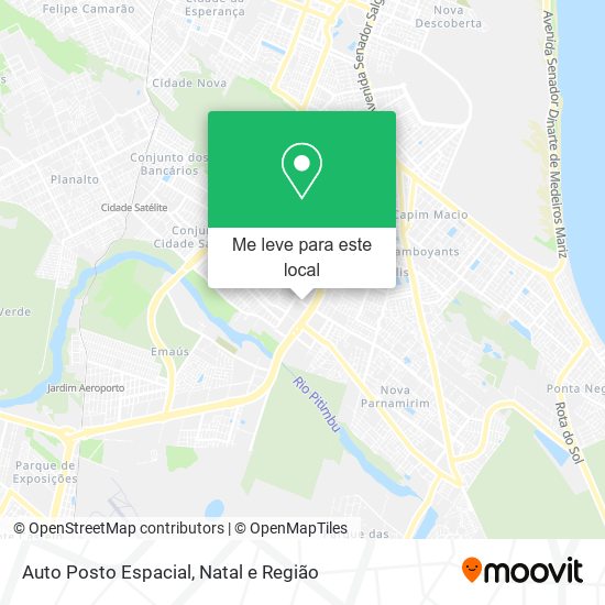 Auto Posto Espacial mapa