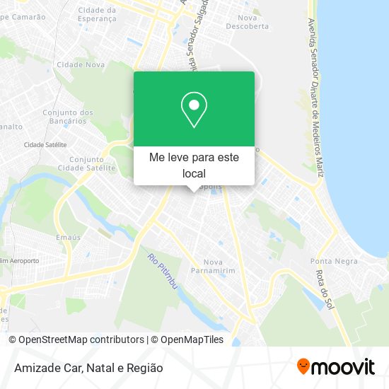 Amizade Car mapa