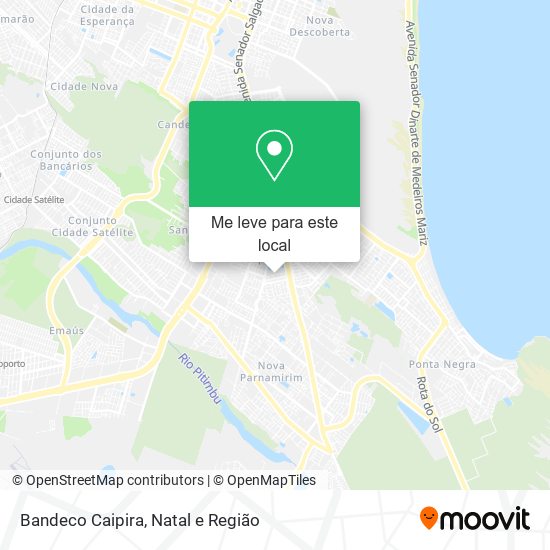 Bandeco Caipira mapa