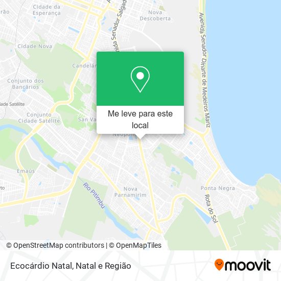 Ecocárdio Natal mapa