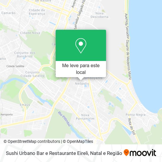 Sushi Urbano Bar e Restaurante Eireli mapa