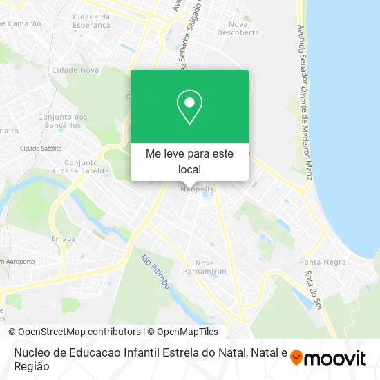 Nucleo de Educacao Infantil Estrela do Natal mapa