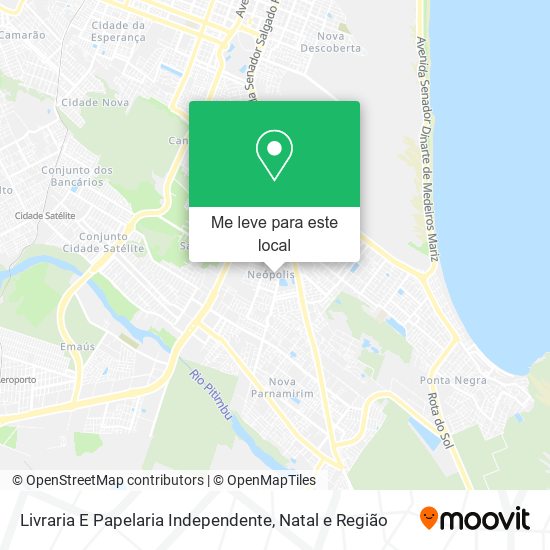 Livraria E Papelaria Independente mapa