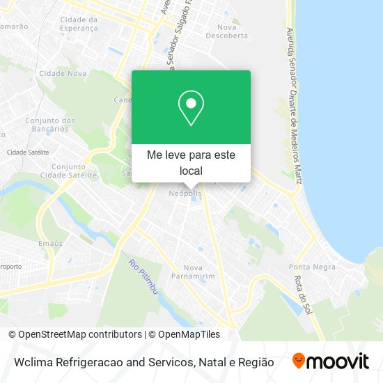 Wclima Refrigeracao and Servicos mapa