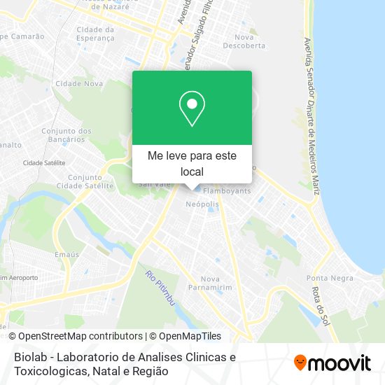 Biolab - Laboratorio de Analises Clinicas e Toxicologicas mapa