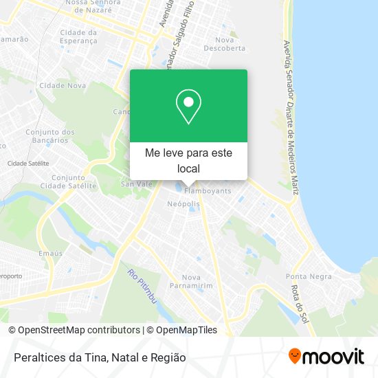 Peraltices da Tina mapa