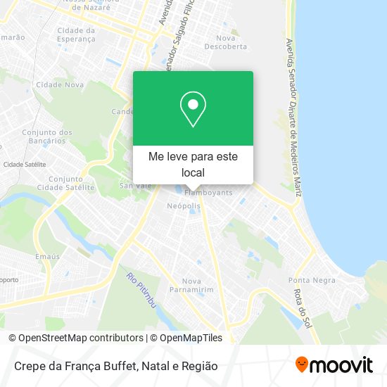 Crepe da França Buffet mapa