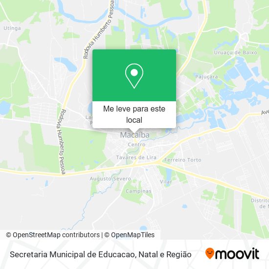 Secretaria Municipal de Educacao mapa