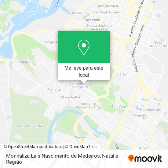 Monnaliza Lais Nascimento de Medeiros mapa