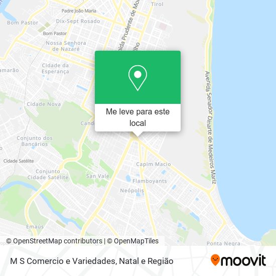 M S Comercio e Variedades mapa