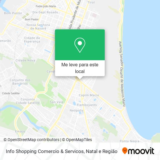 Info Shopping Comercio & Servicos mapa