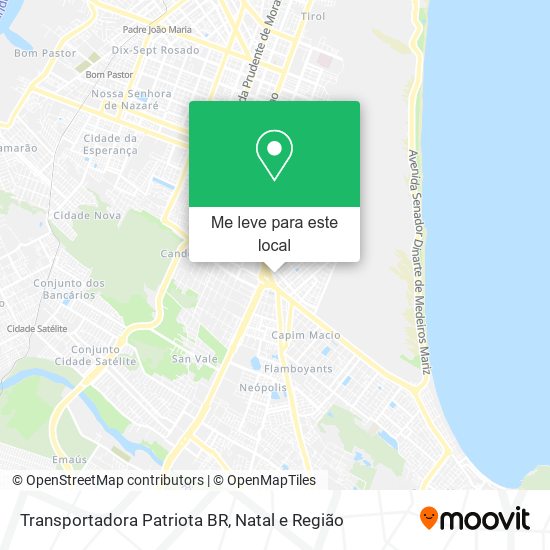 Transportadora Patriota BR mapa