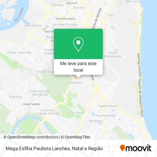 Mega Esfiha Paulista Lanches mapa