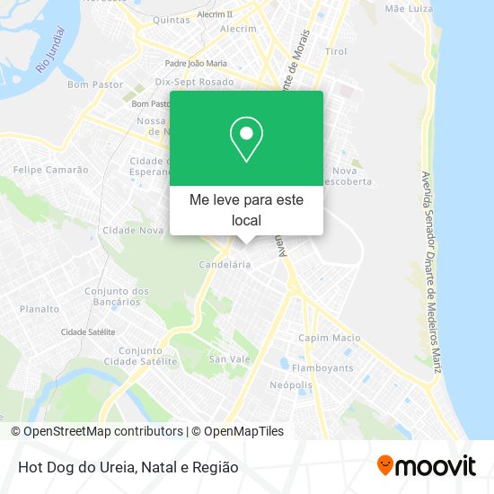 Hot Dog do Ureia mapa