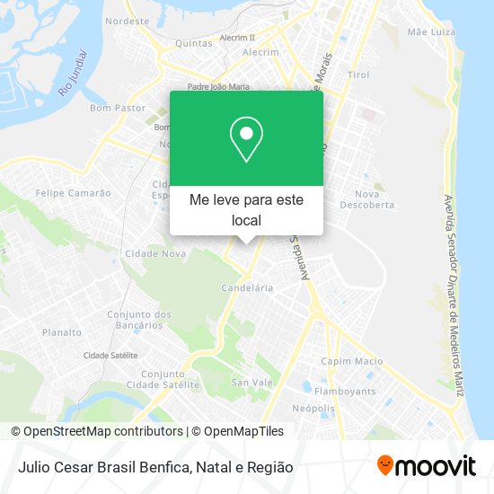 Julio Cesar Brasil Benfica mapa