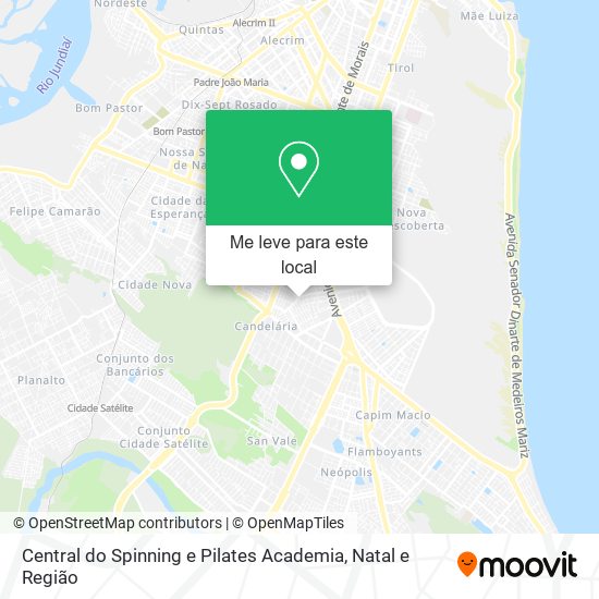 Central do Spinning e Pilates Academia mapa