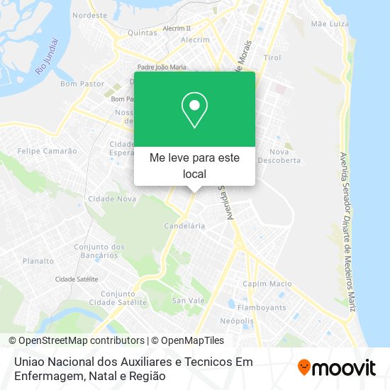 Uniao Nacional dos Auxiliares e Tecnicos Em Enfermagem mapa