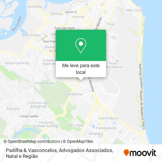 Padilha & Vasconcelos, Advogados Associados mapa