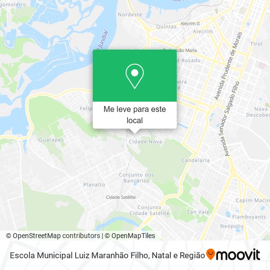 Escola Municipal Luiz Maranhão Filho mapa