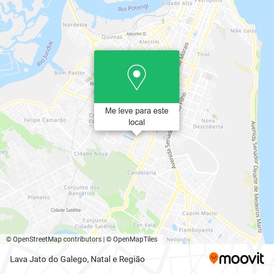 Lava Jato do Galego mapa