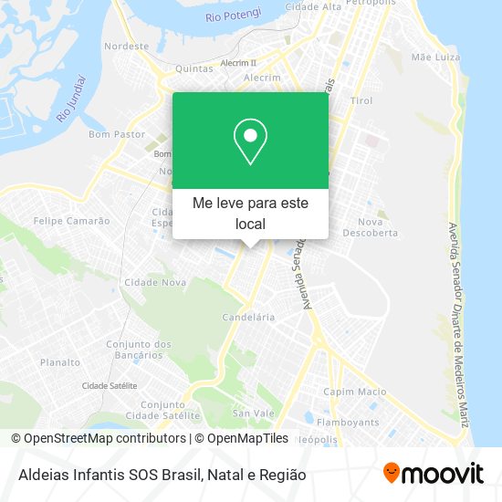 Aldeias Infantis SOS Brasil mapa