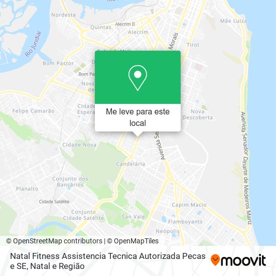 Natal Fitness Assistencia Tecnica Autorizada Pecas e SE mapa