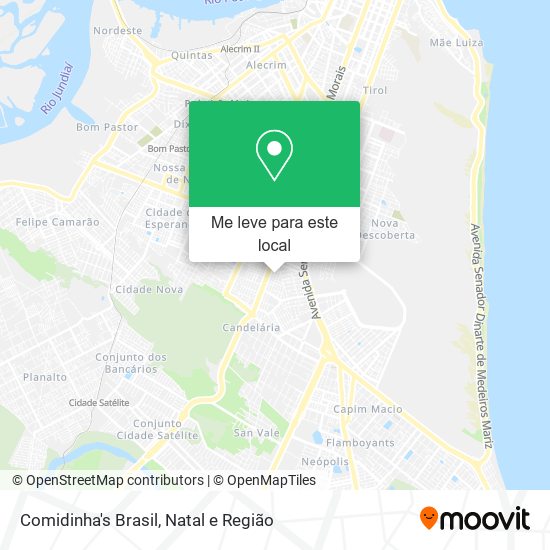 Comidinha's Brasil mapa