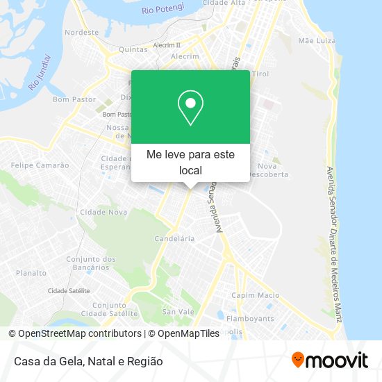 Casa da Gela mapa