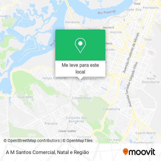 A M Santos Comercial mapa