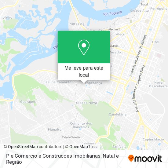 P e Comercio e Construcoes Imobiliarias mapa