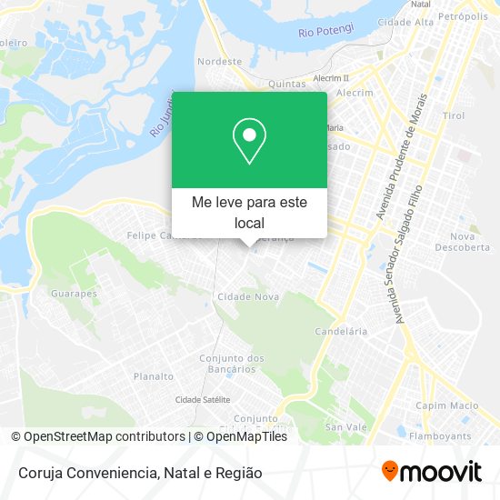 Coruja Conveniencia mapa