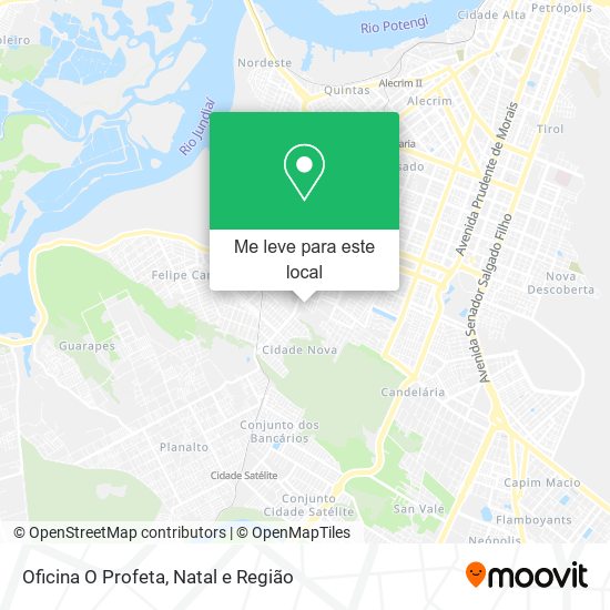 Oficina O Profeta mapa