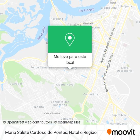 Maria Salete Cardoso de Pontes mapa