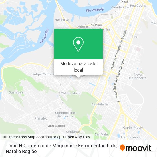 T and H Comercio de Maquinas e Ferramentas Ltda mapa