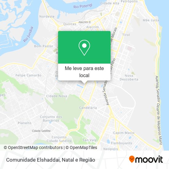 Comunidade Elshaddai mapa