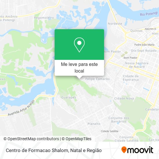 Centro de Formacao Shalom mapa