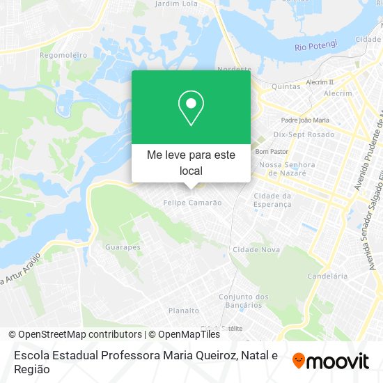 Escola Estadual Professora Maria Queiroz mapa