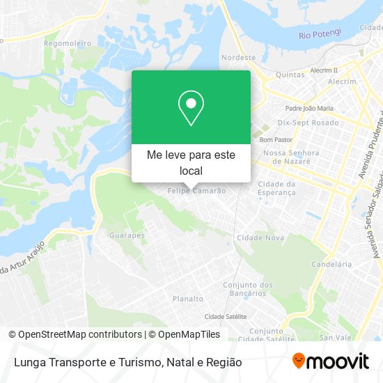 Lunga Transporte e Turismo mapa