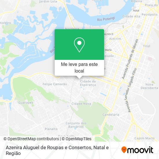 Azenira Aluguel de Roupas e Consertos mapa