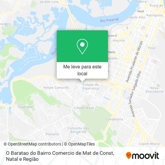 O Baratao do Bairro Comercio de Mat de Const mapa