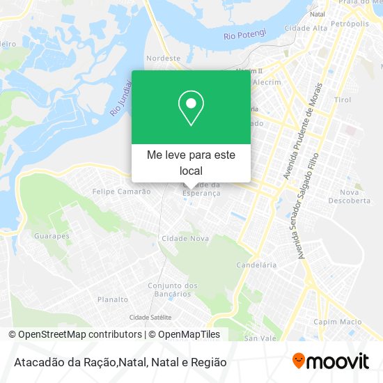 Atacadão da Ração,Natal mapa