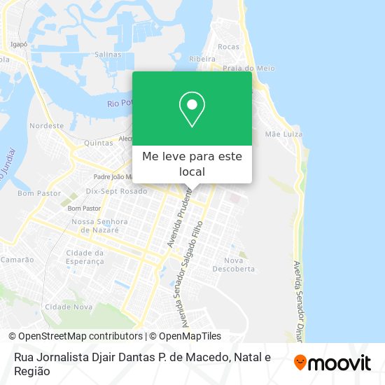 Rua Jornalista Djair Dantas P. de Macedo mapa