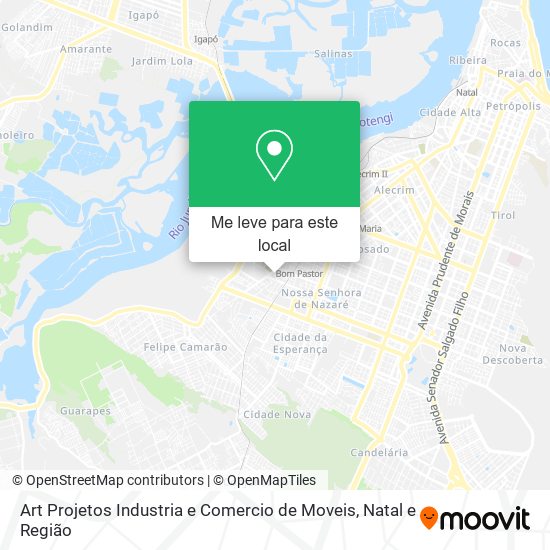 Art Projetos Industria e Comercio de Moveis mapa