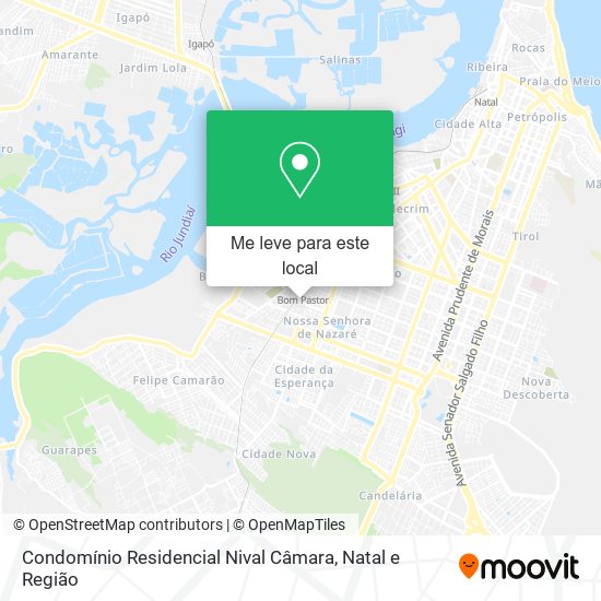 Condomínio Residencial Nival Câmara mapa